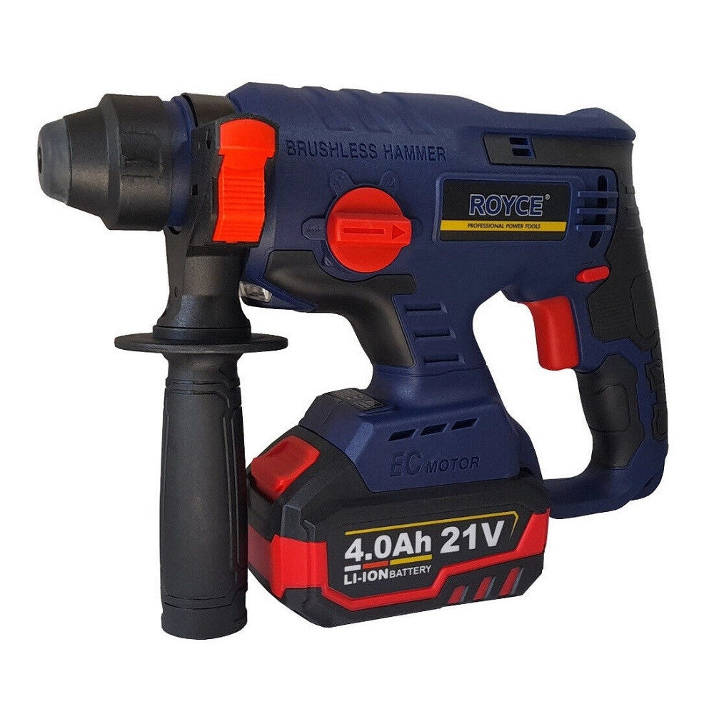 Trade Shop - Trapano Scalpellatore A Batteria Martello Demolitore Sds Plus 4ah 21v 89862 -