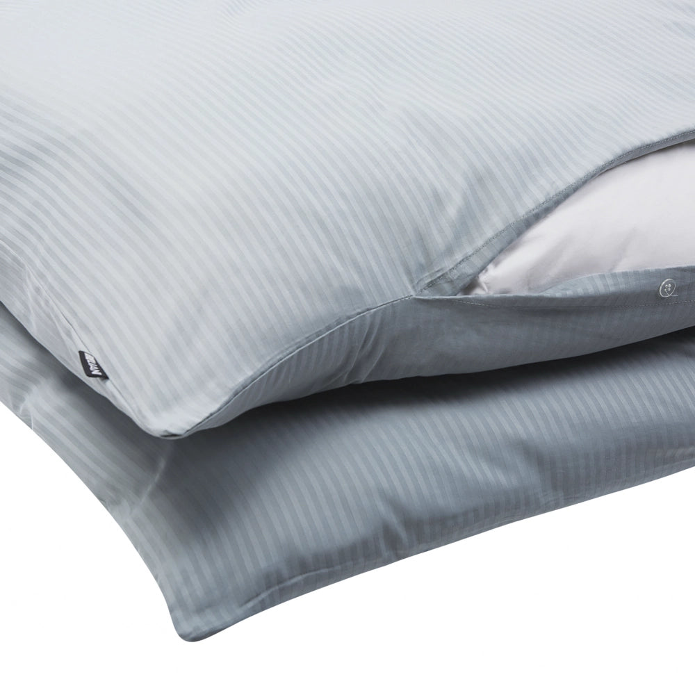 Set di biancheria da letto 155 x 200 cm in cotone a tinta unita grigio camera da letto stile classico