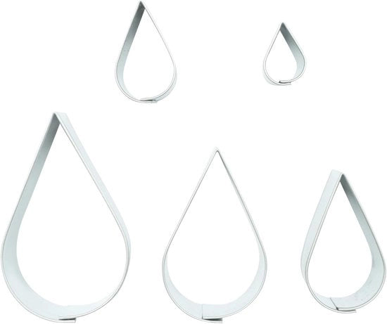 Accessori per forno a forma di goccia - accessori per forno multifunzione - 5 pezzi - metallo