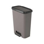 Pattumiera Carleton, Cestino portarifiuti, Bidone per raccolta differenziata, Mobile per spazzatura, 48x29 h63 cm, Grigio scuro