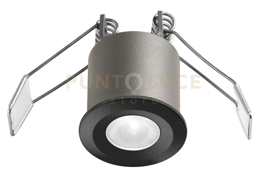 GFA1091N- FARETTO DA INCASSO ANTIABBAGLIO A LED 4000K 250LM 3W D.3,5CM NERO