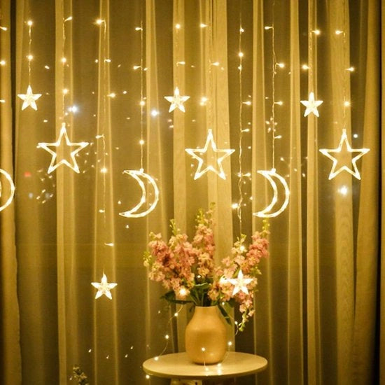 Lanterne LED Stellari Decorative per Feste di Compleanno e Natale, Lunghezza 3,5m 

Nota: Ho mantenuto la lunghezza e ho omesso il nome del marchio e il riferimento alla festività di Ramadan.