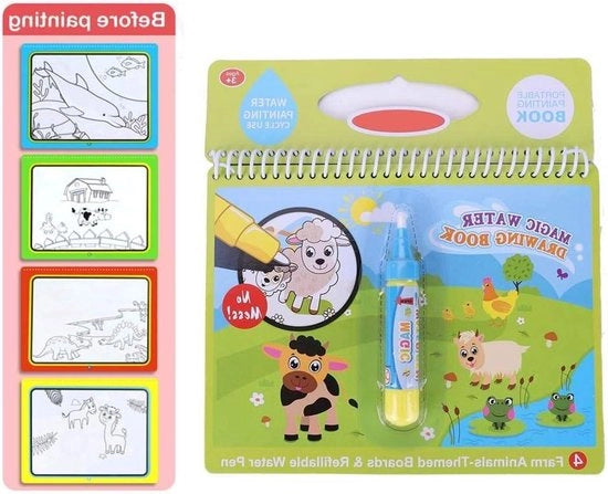 Libro di disegno con penna magica per bambini - Tema agricolo regalo per bambini