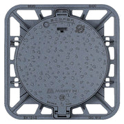 CHIUSINO IN GHISA CLASSE D400 ECOPER Q - 85 x 85 - botola 65 cm / Kg 60,5
