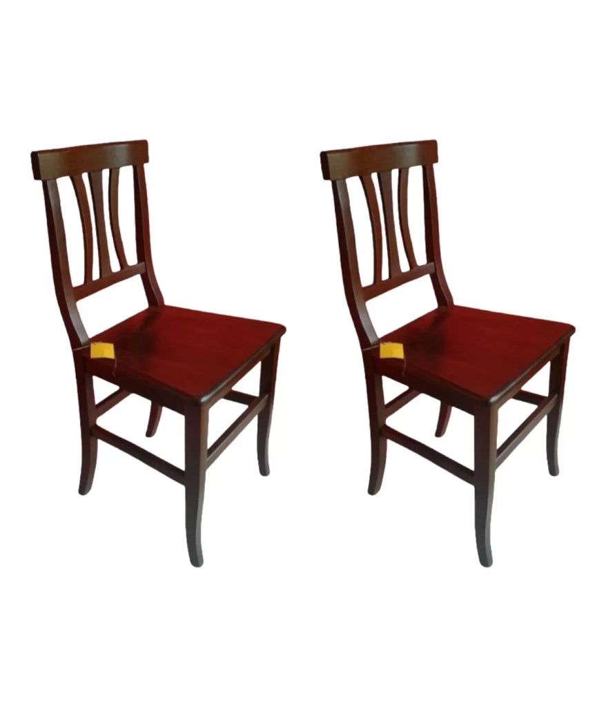 Set 2 sedie cucina seduta legno stile classico arte povera struttura in massello (594) - Mobili 2G