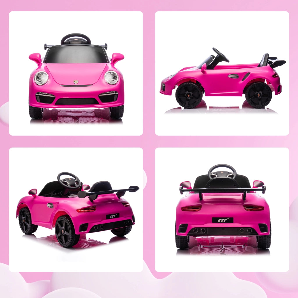 Auto Elettrica per Bambini RUF CTR 3 ¨C Xylo ¨C Rosa con Telecomando e Doppie Ruote