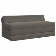 Divano Letto Pieghevole Grigio Chiaro 120 x 60 x 49 cm Tessuto 900046
