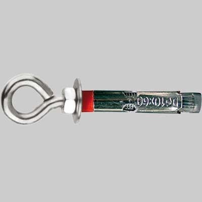 TASSELLO PESANTE CON OCCHIOLO - M8 x 60 mm Ø 10 - 10 pezzi - NOBEX