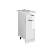 Vicco Base universale Bianco lucido 30 cm con cassetto, con piano di lavoro