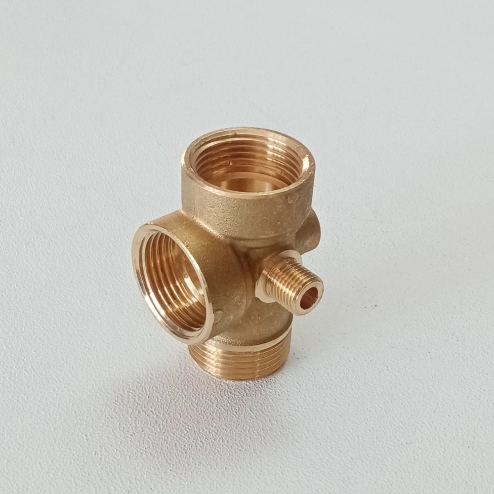 Raccordo 5 vie ottone da 1 per 72mm per autoclave e pressione acqua