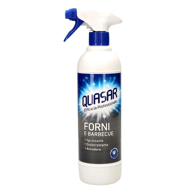 QUASAR SPRAY 580 ML PER FORNI E BARBECUE EFFICACIA PROFESSIONALE SGRASSANTE + DISINCROSTANTE + ANTIODORE
