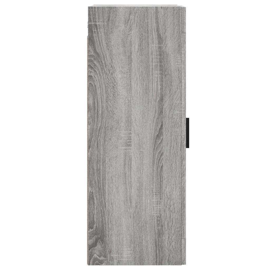Mobile a Parete Grigio Sonoma 34,5x34x90 cm Legno Multistrato 830522