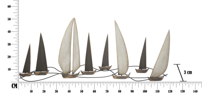 Pannello Regata 119x3x51 cm in Ferro Multicolor