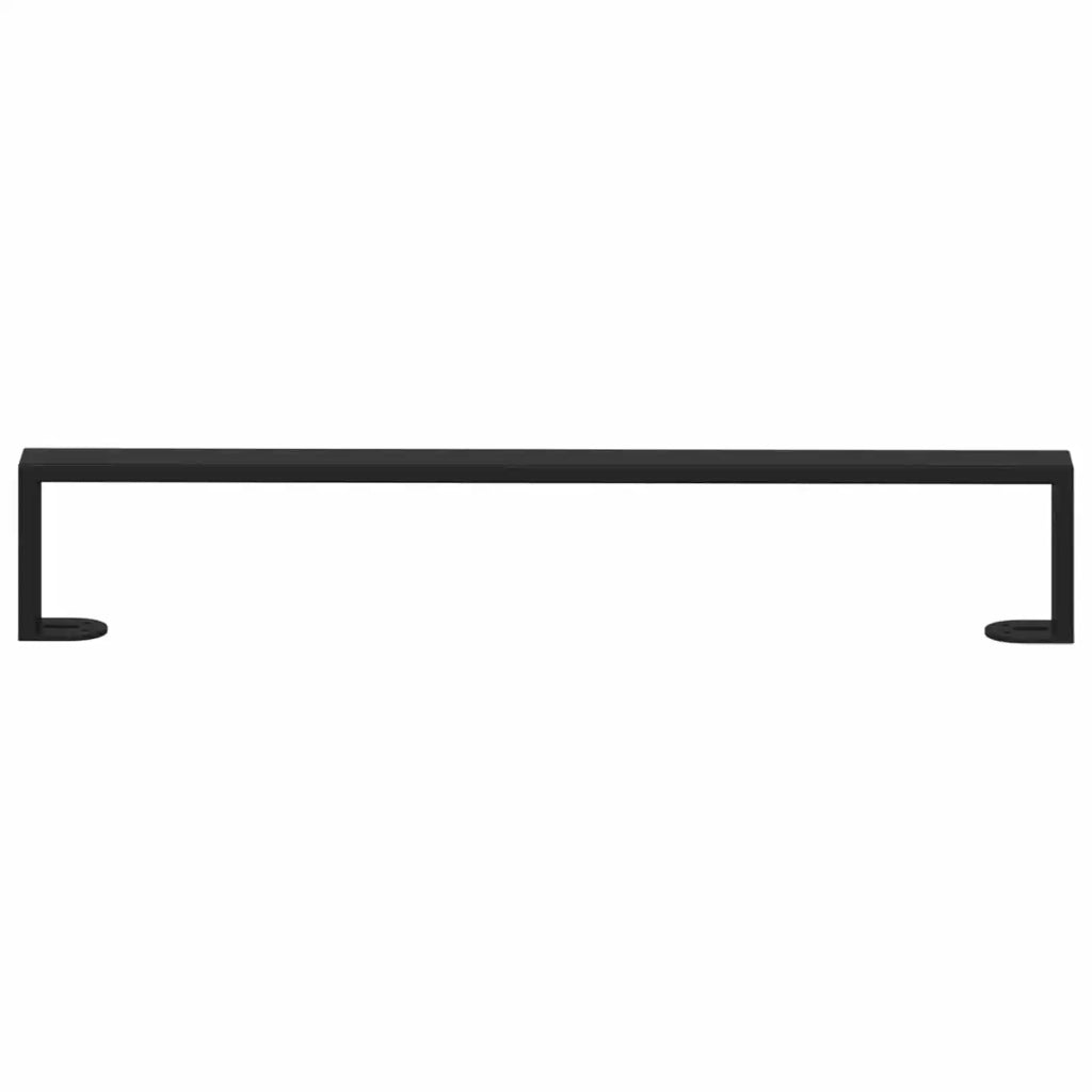 Piedini per mobili 2 pz Nero 596 x 40,5 x 100 mm Ferro CFW5876078