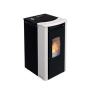 Orione stufa a pellet ventilata 9,1 kw bianco lucido Lincar