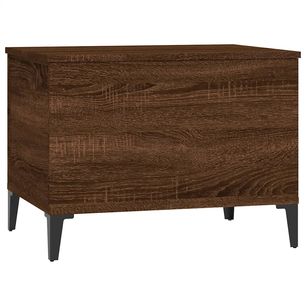 Tavolino Salotto Rovere Marrone 60x44,5x45 cm Legno Multistrato 819579