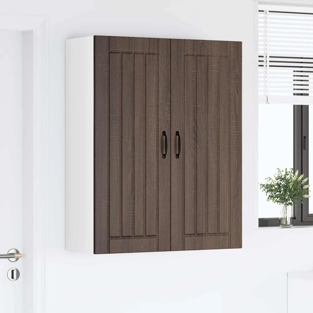 Armadietto a muro LUCCA Rovere Marrone 80 x 31 x 100 cm