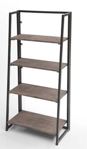INDUSTRIAL SCAFFALE A 4 RIPIANI IN METALLO E LEGNO64 X32 XH128 COLORE MARRONE