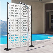 POINTS - Pannello in PVC traforato - Parasole Colore: bianco, Misura: 48x48 cm