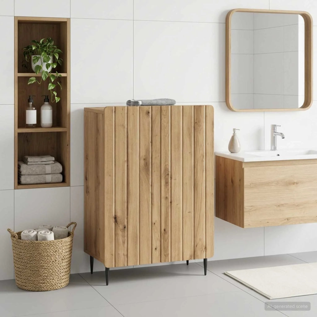 Mobiletto da Bagno ZWOLLE Rovere Artigianale 896404