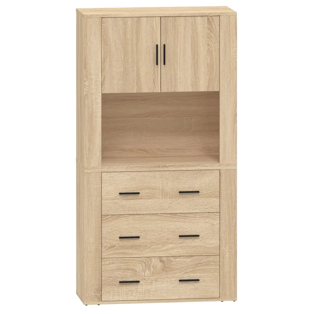 Credenza | Madia | Buffet da pranzo | Armadio da pranzo Rovere Sonoma in Legno Multistrato