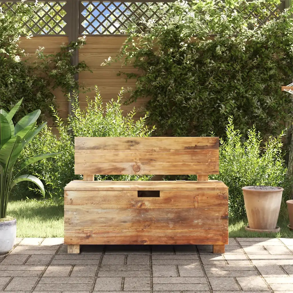 Panca in Legno Massello di Mogano 86x40x60 cm 244510