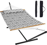 Sedia a Sospensione per Due Persone - 12FT - Standard in Acciaio - Capacità di Carico 480 lbs - Materiale a Doppia Gonna - Ideale per Esterno, Patio, Giardino, Spiaggia