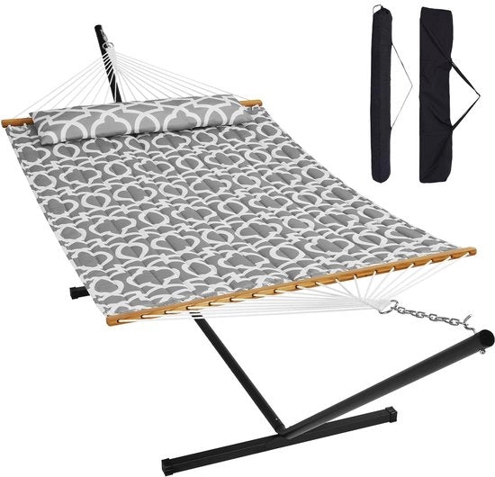 Sedia a Sospensione per Due Persone - 12FT - Standard in Acciaio - Capacità di Carico 480 lbs - Materiale a Doppia Gonna - Ideale per Esterno, Patio, Giardino, Spiaggia