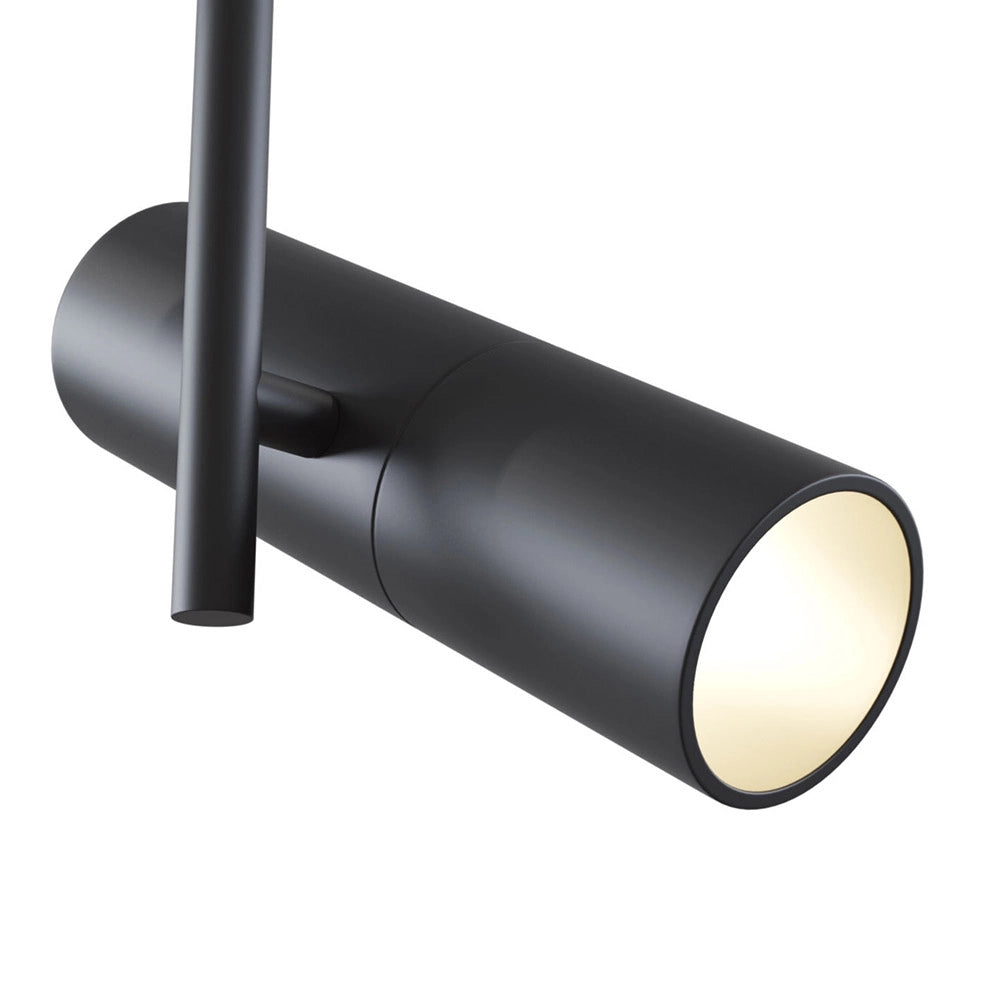 Faretto Per Binario Elti Moderno Alluminio Nero 1 Luce