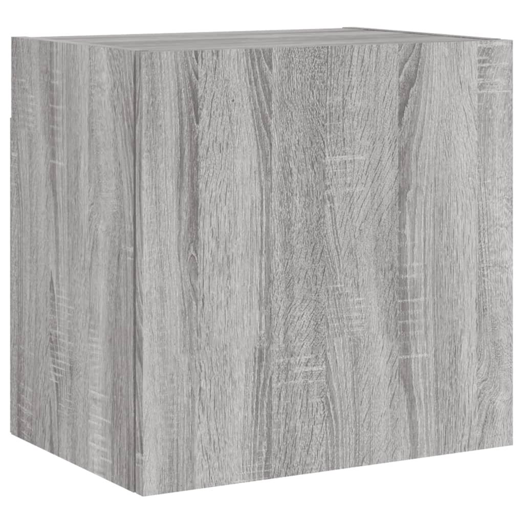 Mobile TV multimediale scaffale TV mobile TV credenza TV sala da pranzo soggiorno camera da letto da parete legno Sonoma 40,5 x 30 x 40 cm grigio 02_0028184