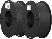 Filamento per Stampante 3D in PLA, 175 mm, 2 kg, Nero, Precisione 0,03 mm, per Stampanti FDM (2 pezzi)