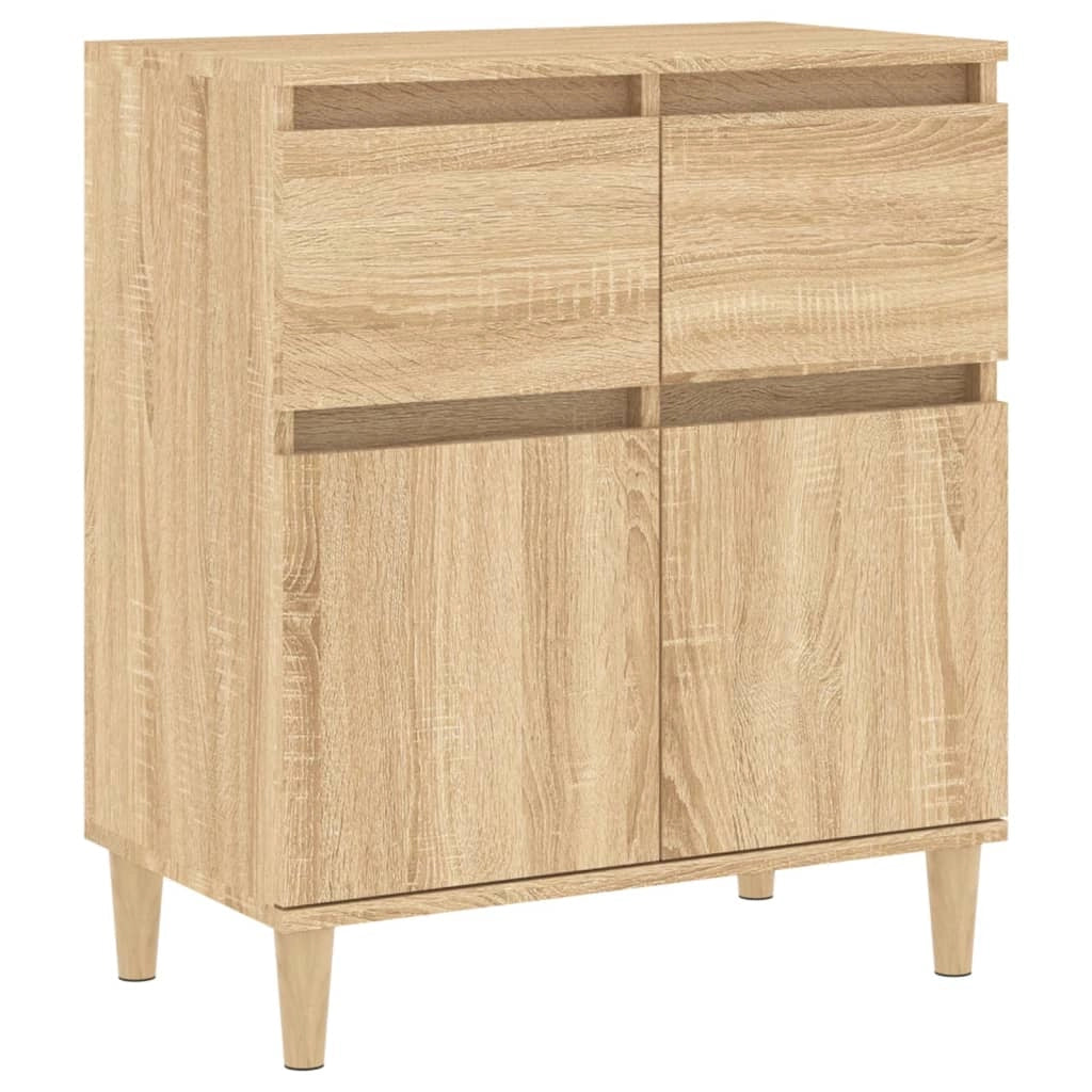 Buffet credenza cassettiera armadio mobile contenitore organizer cucina soggiorno rovere Sonoma 60 x 35 x 70 cm legno ingegnerizzato marrone 02_0031601