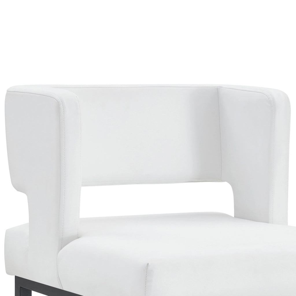 Set 2 Sedie da pranzo design moderno ¨C MINIMAL ¨C bianco, gambe in metallo nero