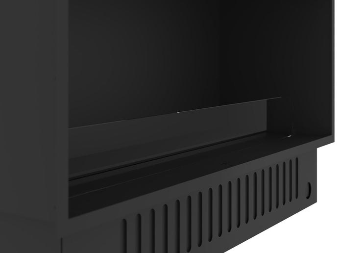 Camino a Vapore Elettrico da Incasso 120x45(64,8)x40 cm Invapo Inside con Ricarica Automatica e LED RGB Nero