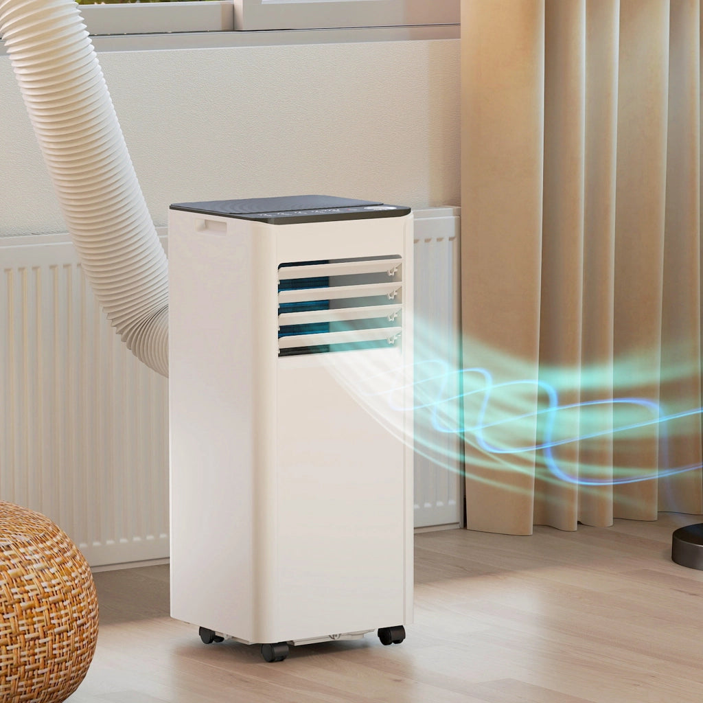 Condizionatore Portatile 9000 BTU con Raffreddamento, Deumidificatore, Ventilatore e Modalit¨¤ Notte.