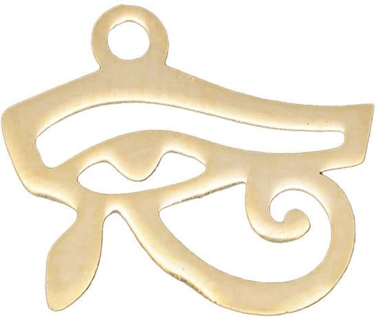 Amuleto di Protezione Egiziano - Oceano di Horus - Giallo Oro