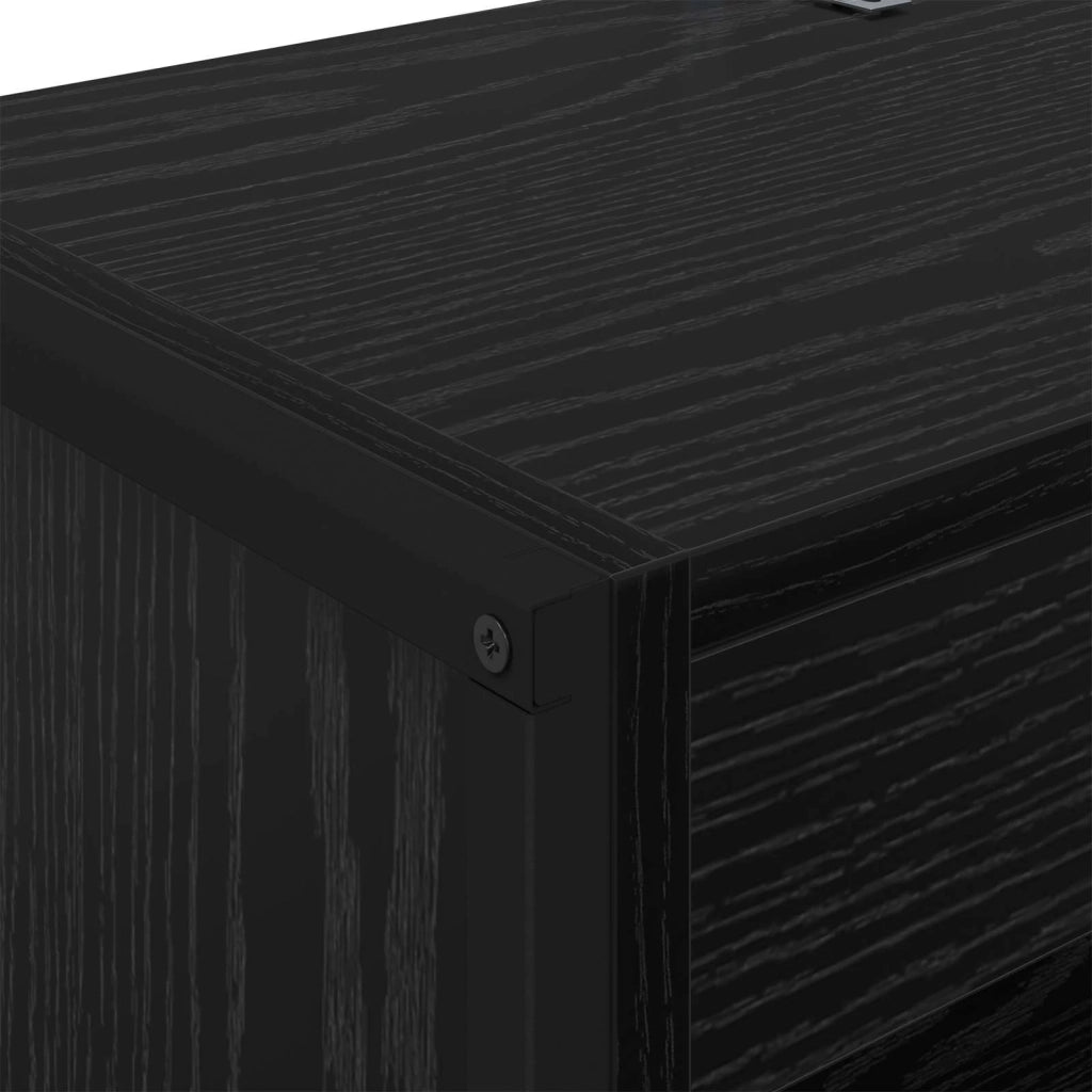 Armadio per Libri 2 pcs Rovere Nero 60 x 30 x 189,5 cm