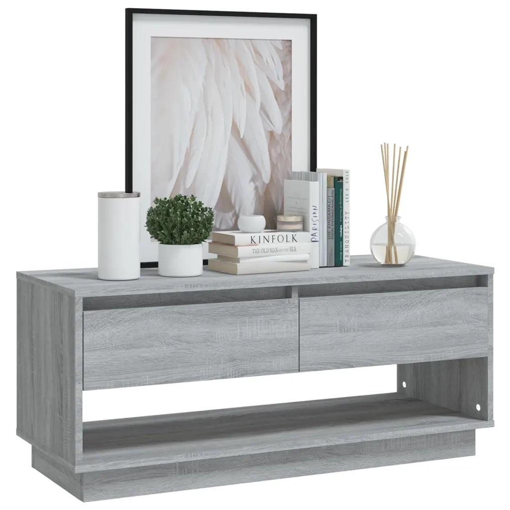 Mobile TV Grigio Sonoma 102x41x44 cm in Truciolato 812973
