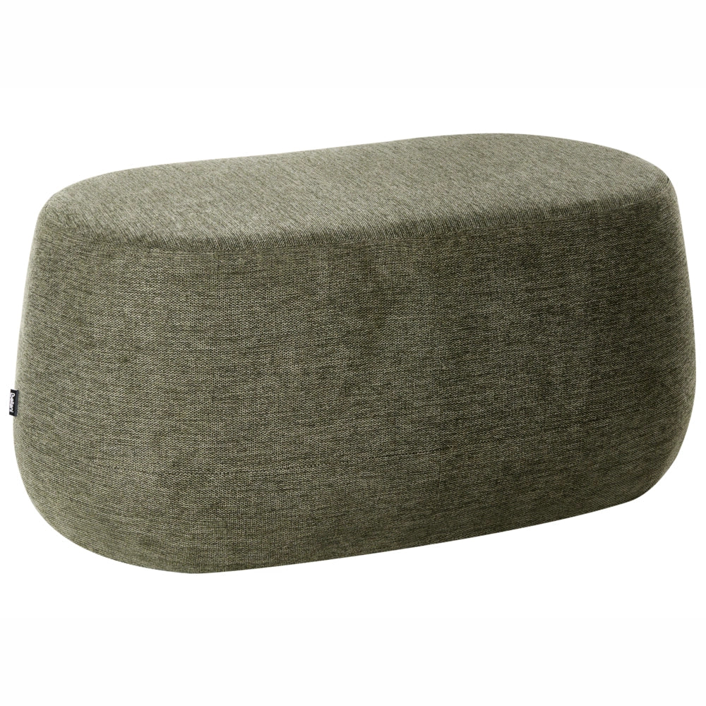 Panca imbottita in tessuto color verde scuro Pouf da letto Pouf da salotto Pouf da camera da letto
