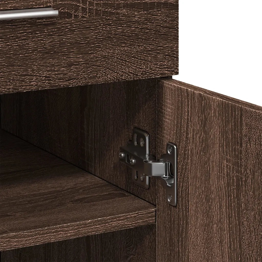 Credenza-Buffet-Armadio da cucina Rovere Marrone 80x42,5x93 cm in Legno Multistrato 112285
