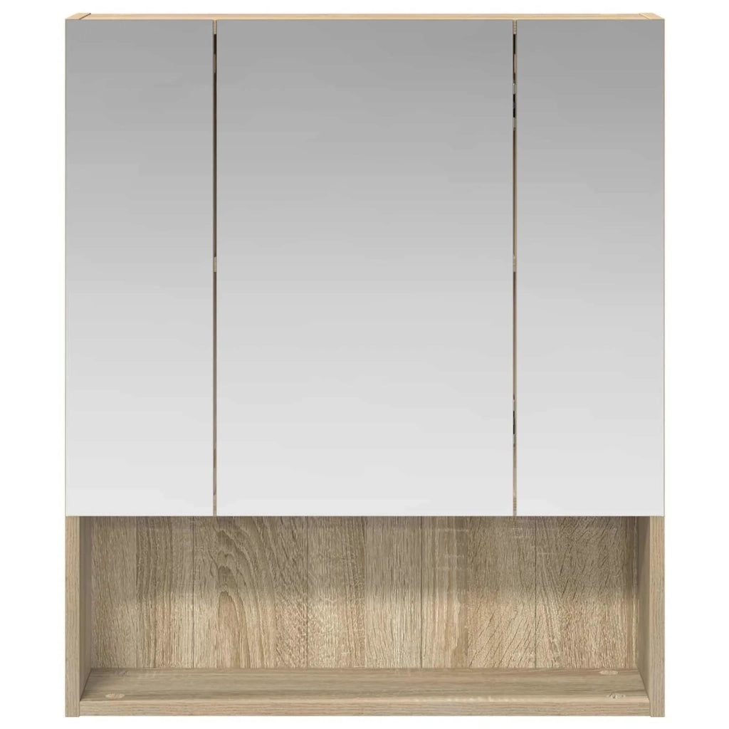 Mobiletto per specchio da bagno Rovere Sonoma 60 x 14.5 x 70 cm