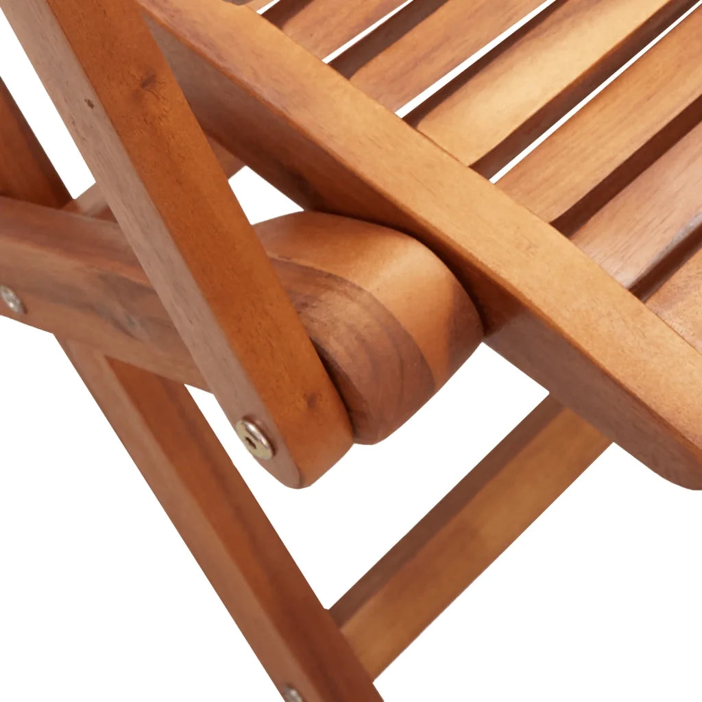 Sedie Giardino Pieghevoli 4 pz | Sedie da Esterno 57x66x95cm Legno Massello Acacia