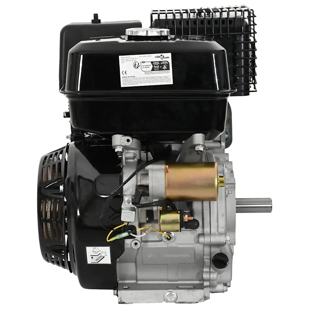 Motore a Benzina con Avvio Elettrico 15 HP 11 kW Nero