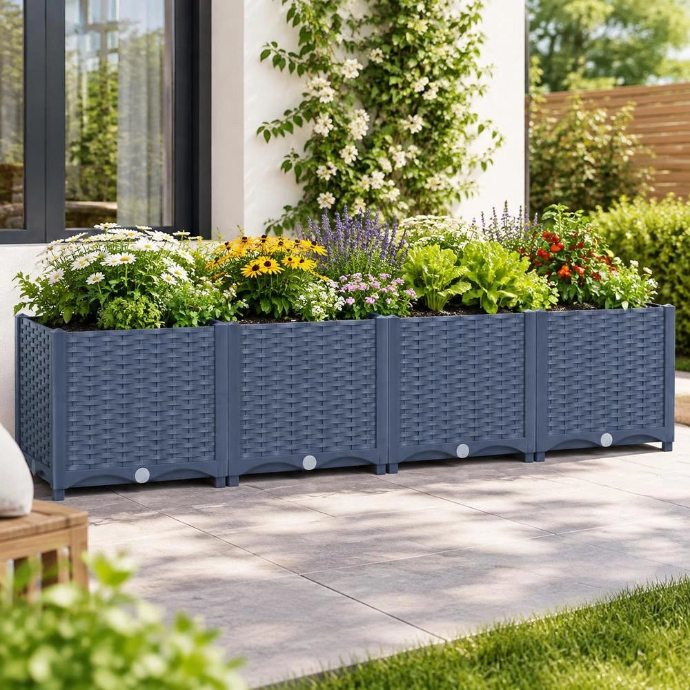 Raised Bed 160x40x38 Cm Polypropylene