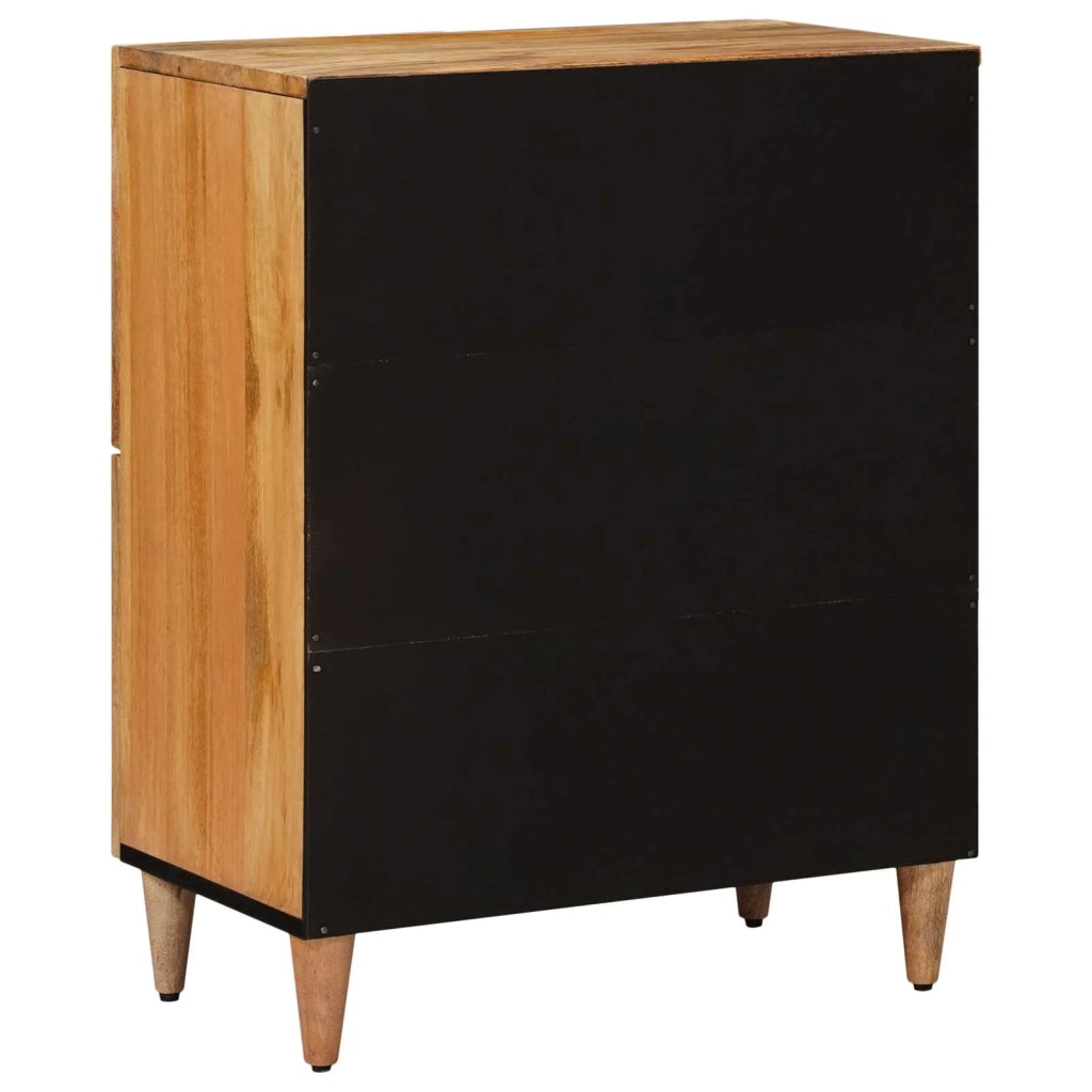 Credenza Naturale 60 x 33 x 75 cm Legno di mango massello