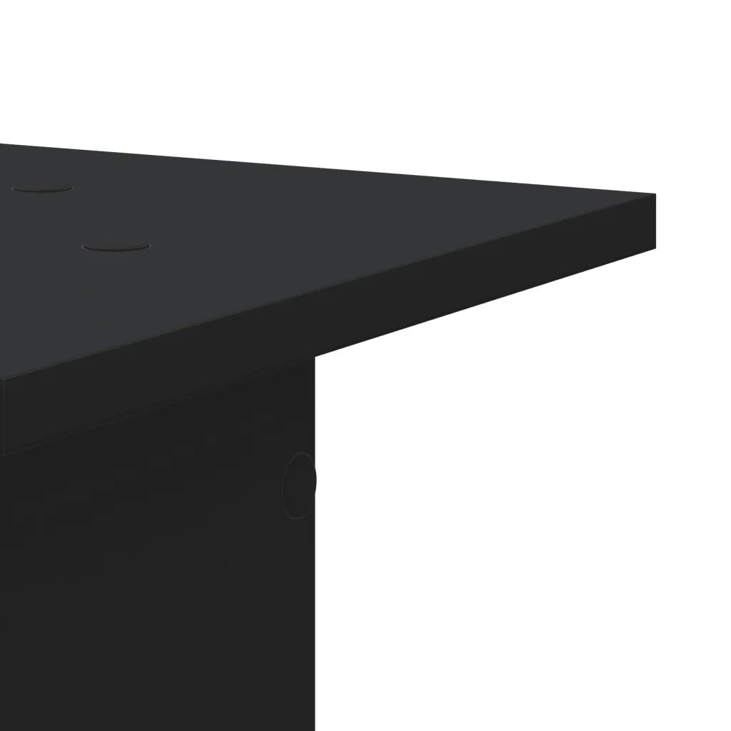 Supporti Altoparlanti 2 pz Neri 30x30x95cm in Legno Multistrato CFW9394811