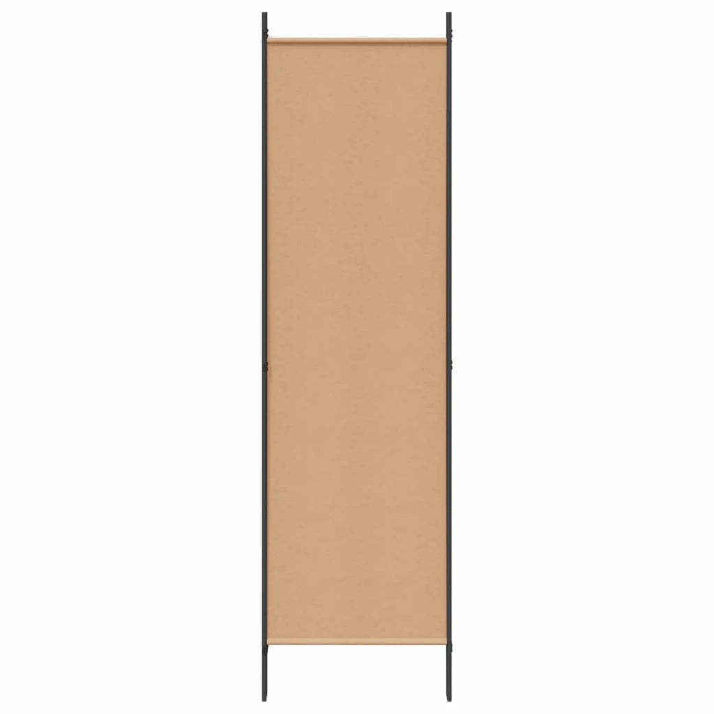 Paravento a 4 Pannelli Beige 200 x 180 cm Tessuto
