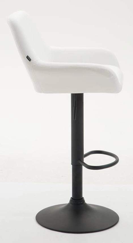 Set 2 Sgabelli Bar Braga In Similpelle bianco,nero