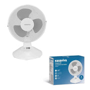 Ventilatore da Tavolo Fresco Bianco 3 Pale 25 Watt
