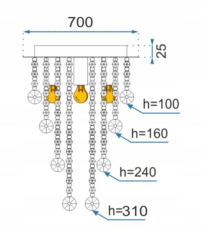 Lampada Di Cristallo Plafoniere 392203
